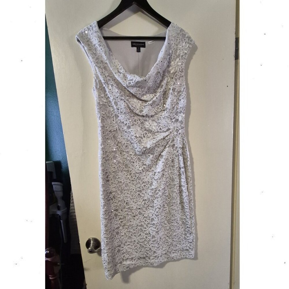 Connected Apparel Sequin Midi Dress